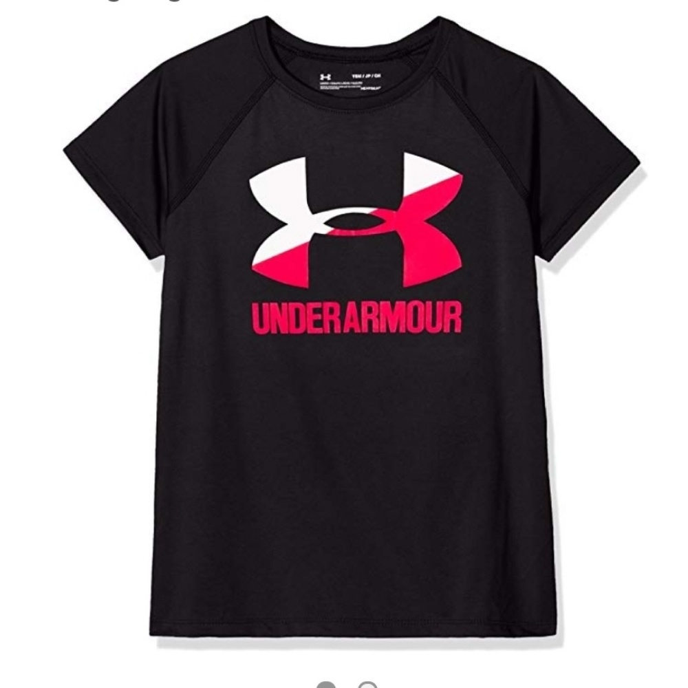 Girls Solid Big Logo Short Sleeve T-Shirt - Picture 3 of 4